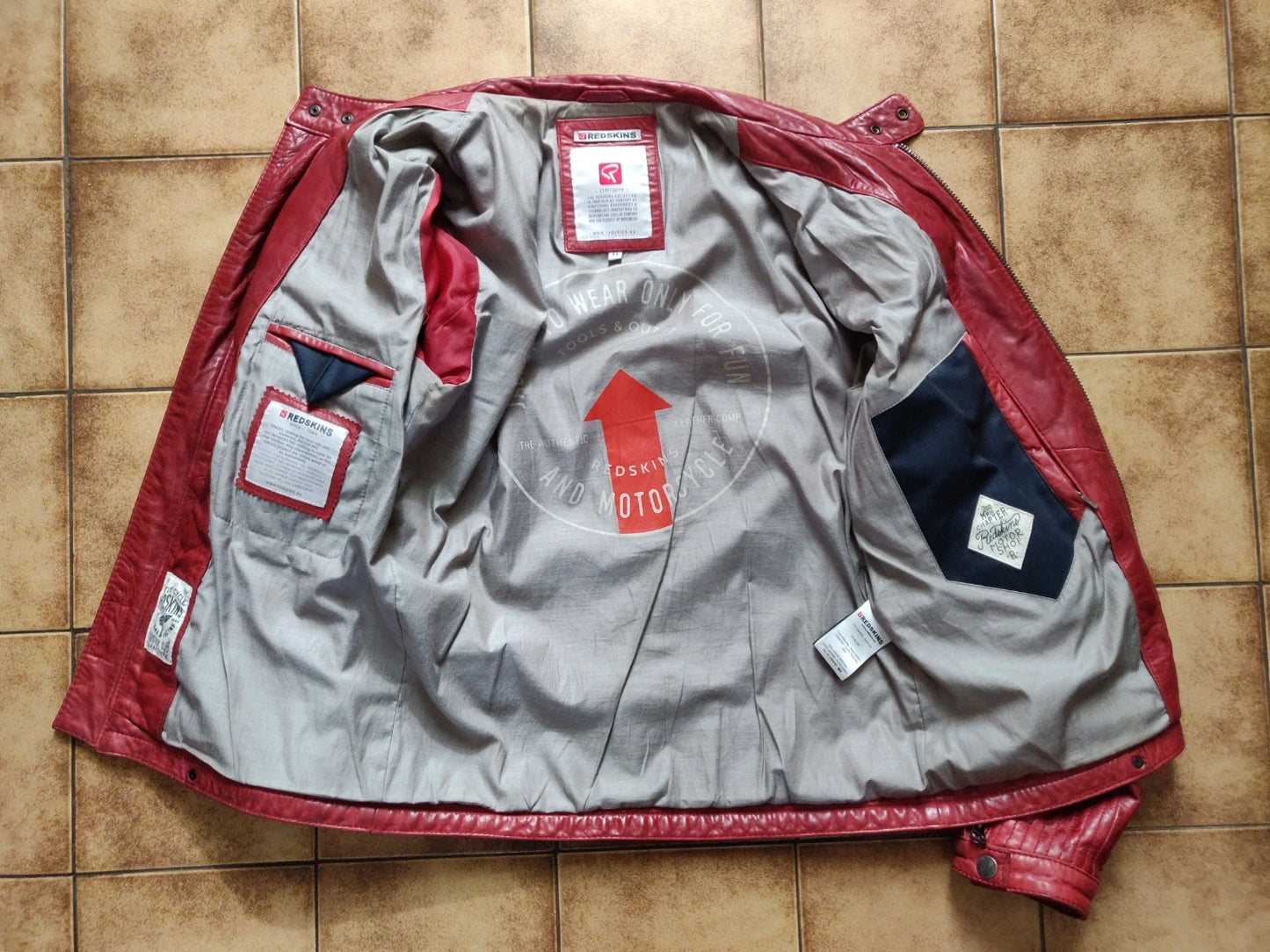 Blouson en cuir d'agneau Redskins Clayton Mojito