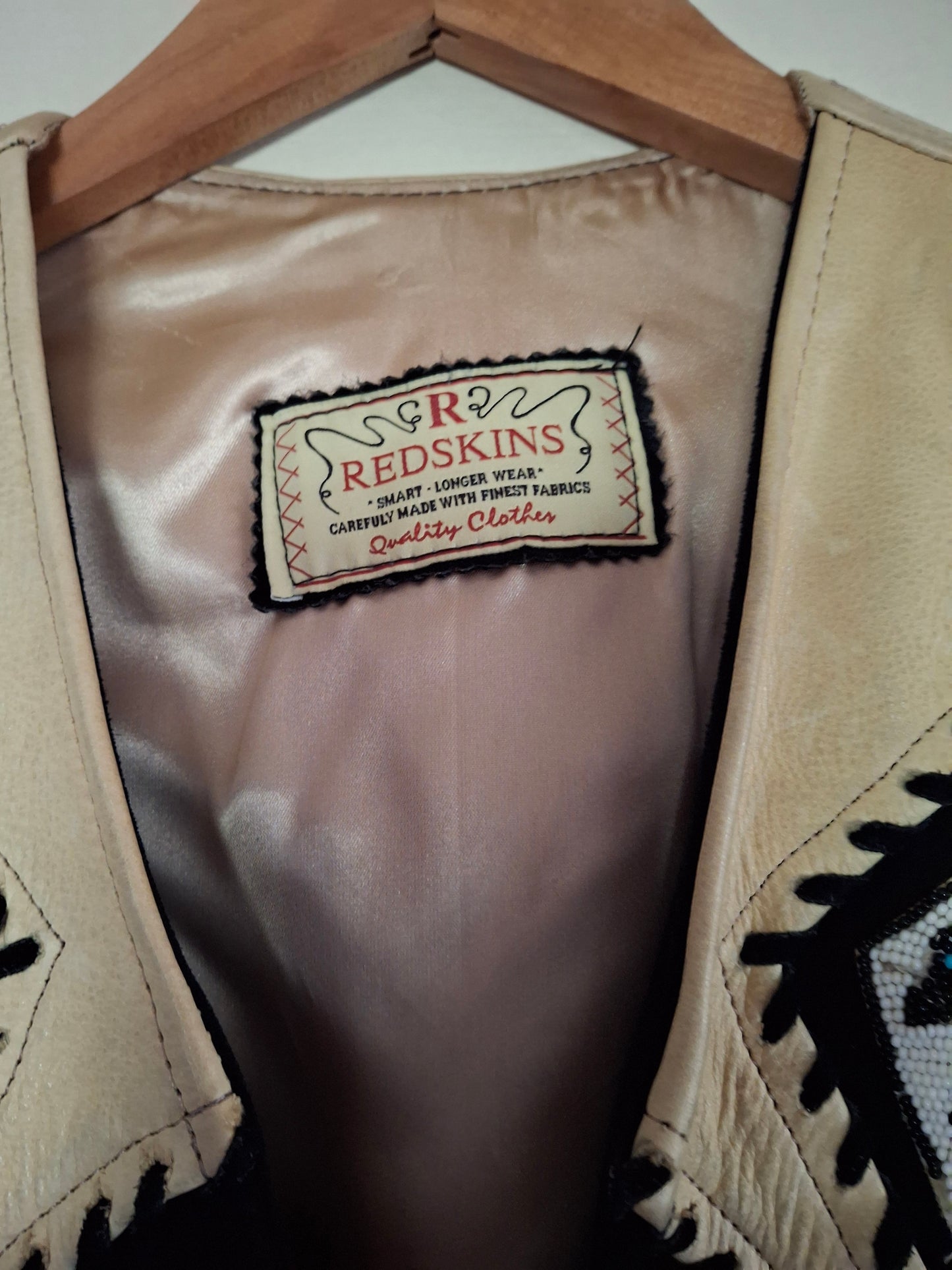 Gilet redskins motif indiens