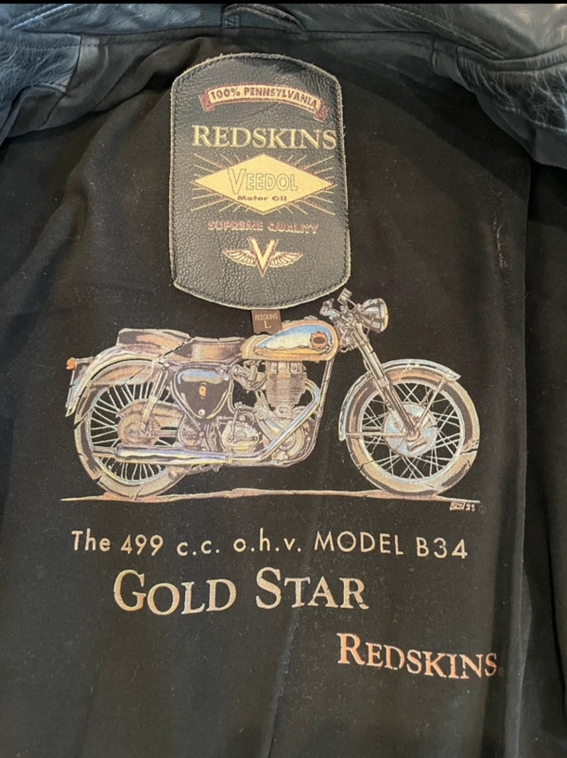 Veste cuir style motard
