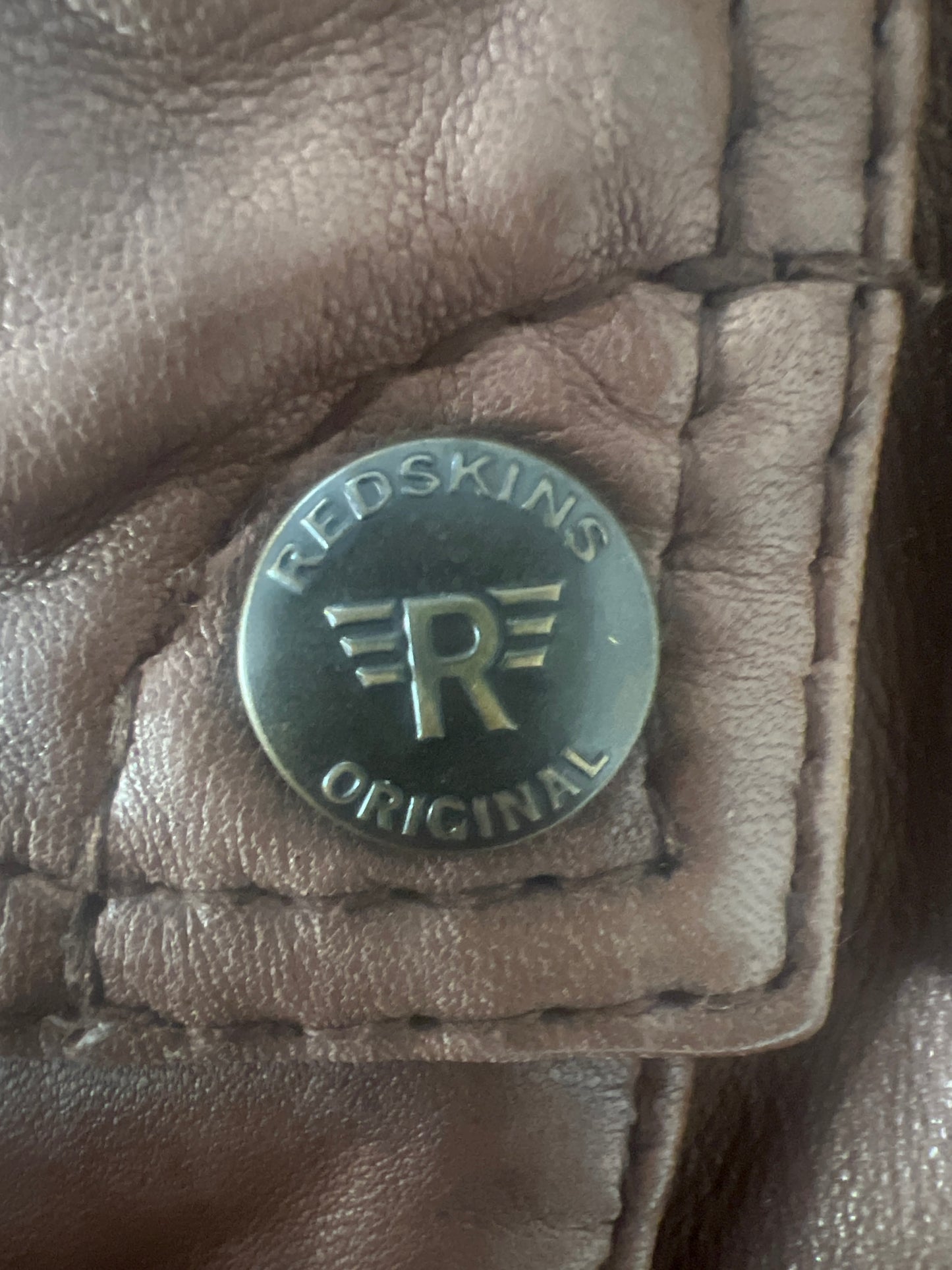 Veste cuir Redskins homme marron – neuve avec étiquette – style vintage