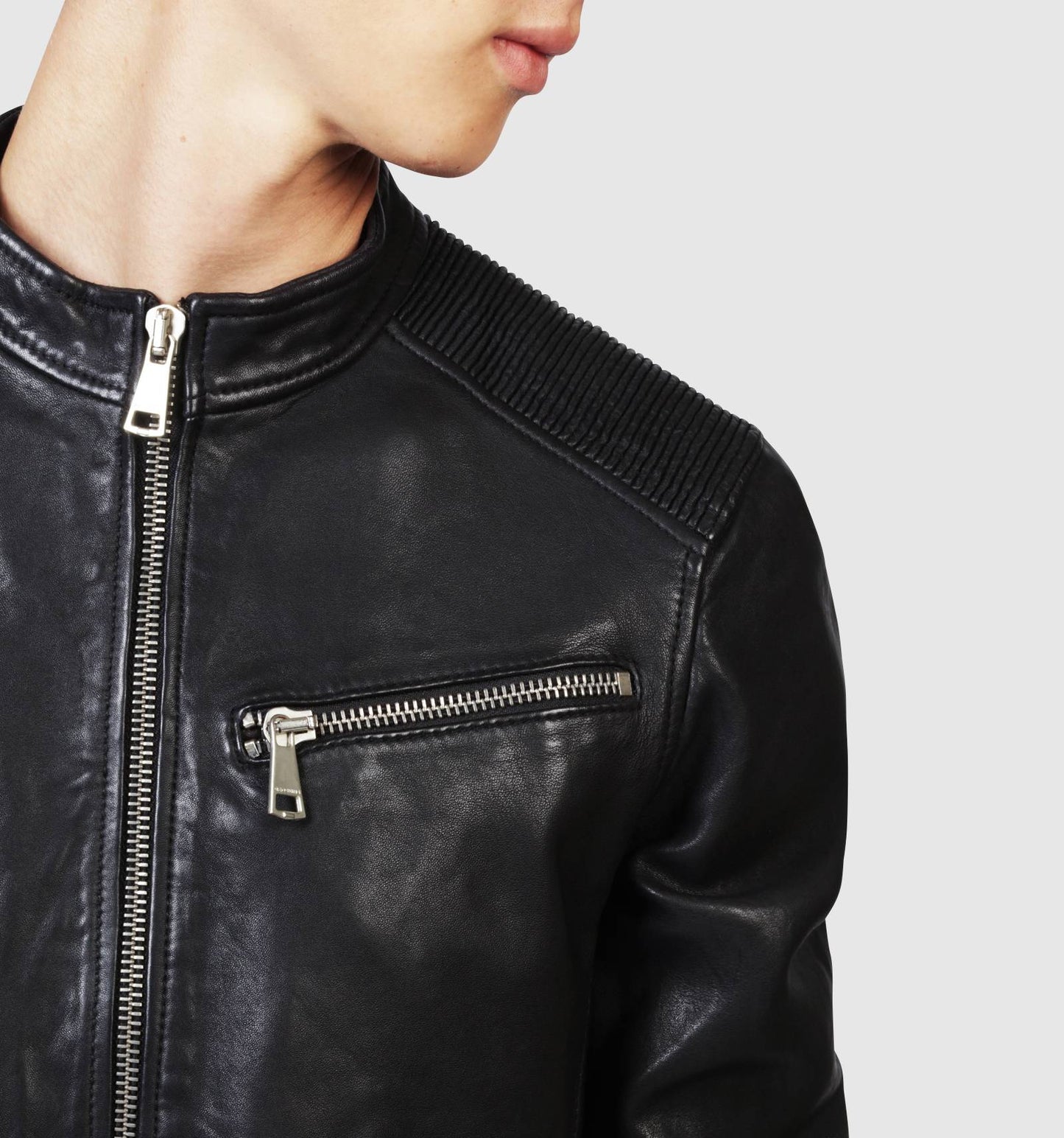 Blouson en cuir CROSS BENTLEY