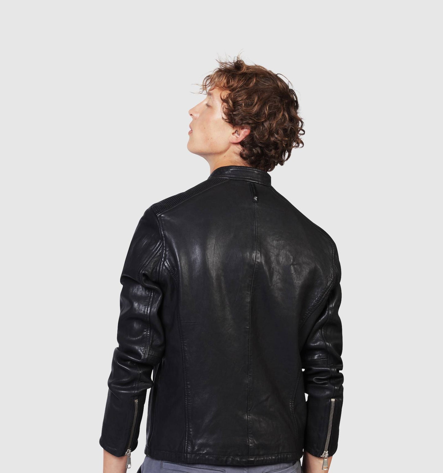 Blouson en cuir CROSS BENTLEY