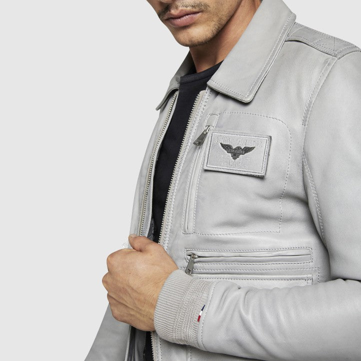 Blouson en cuir ATLANTIS CASTING