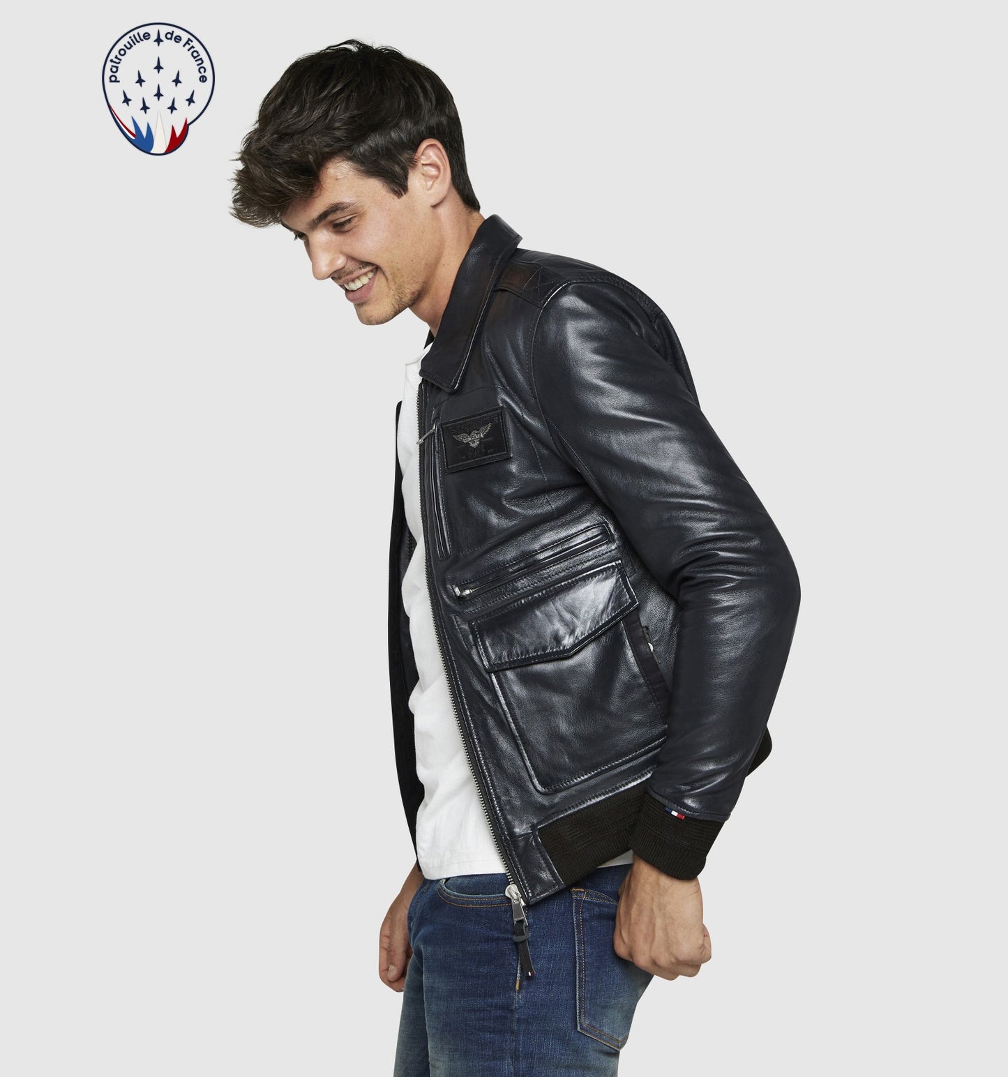 Blouson en cuir ATLANTIS CASTING
