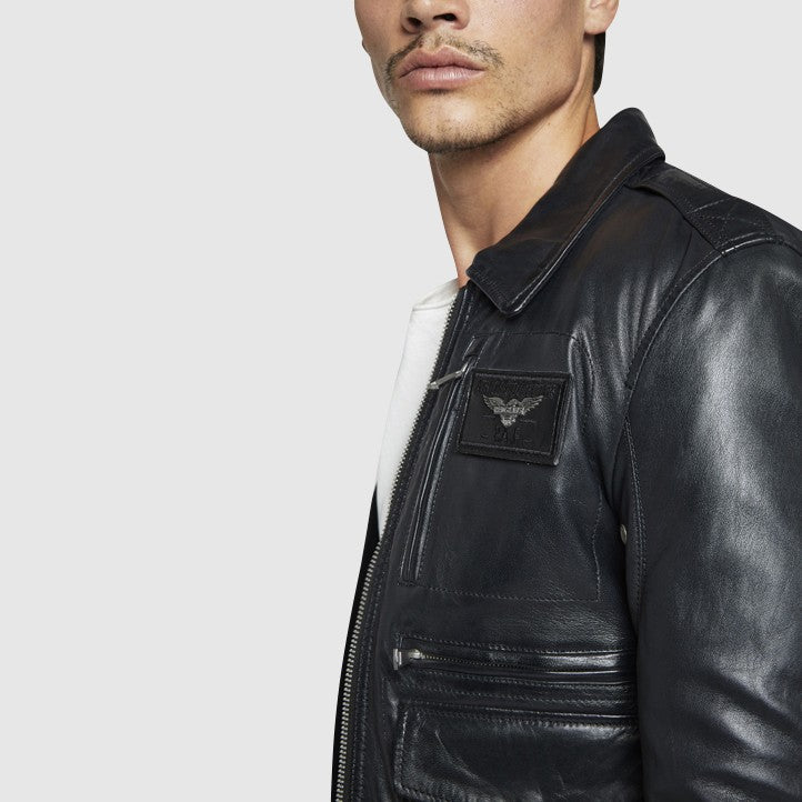 Blouson en cuir ATLANTIS CASTING