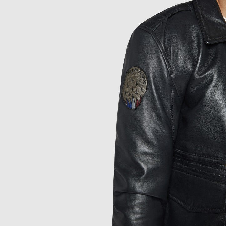 Blouson en cuir ATLANTIS CASTING