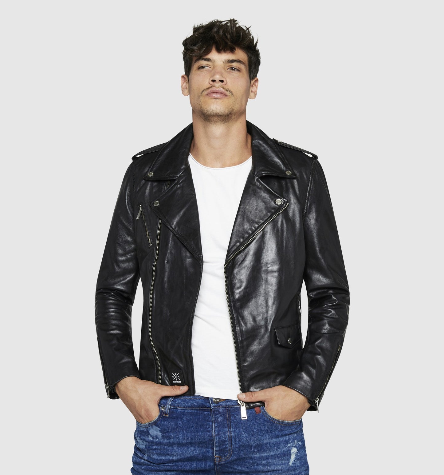 Blouson cuir DYER GETTY