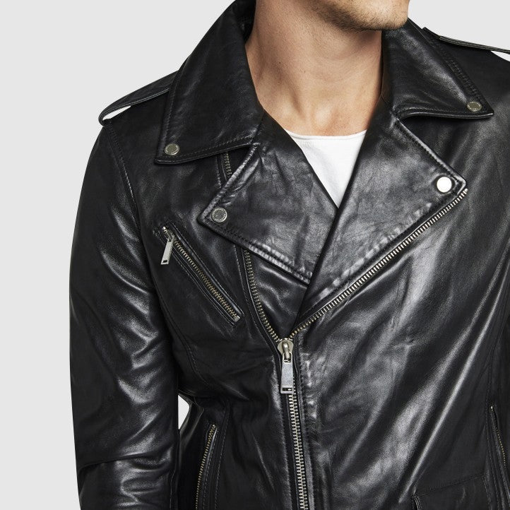 Blouson cuir DYER GETTY