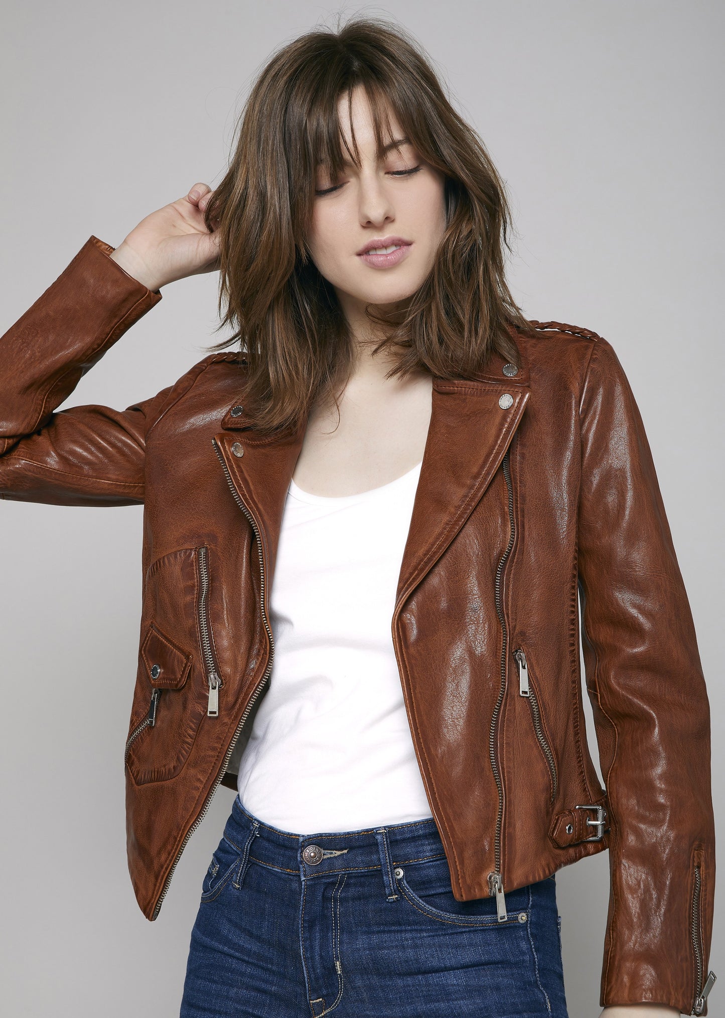Blouson cuir JAZZ EARLEY