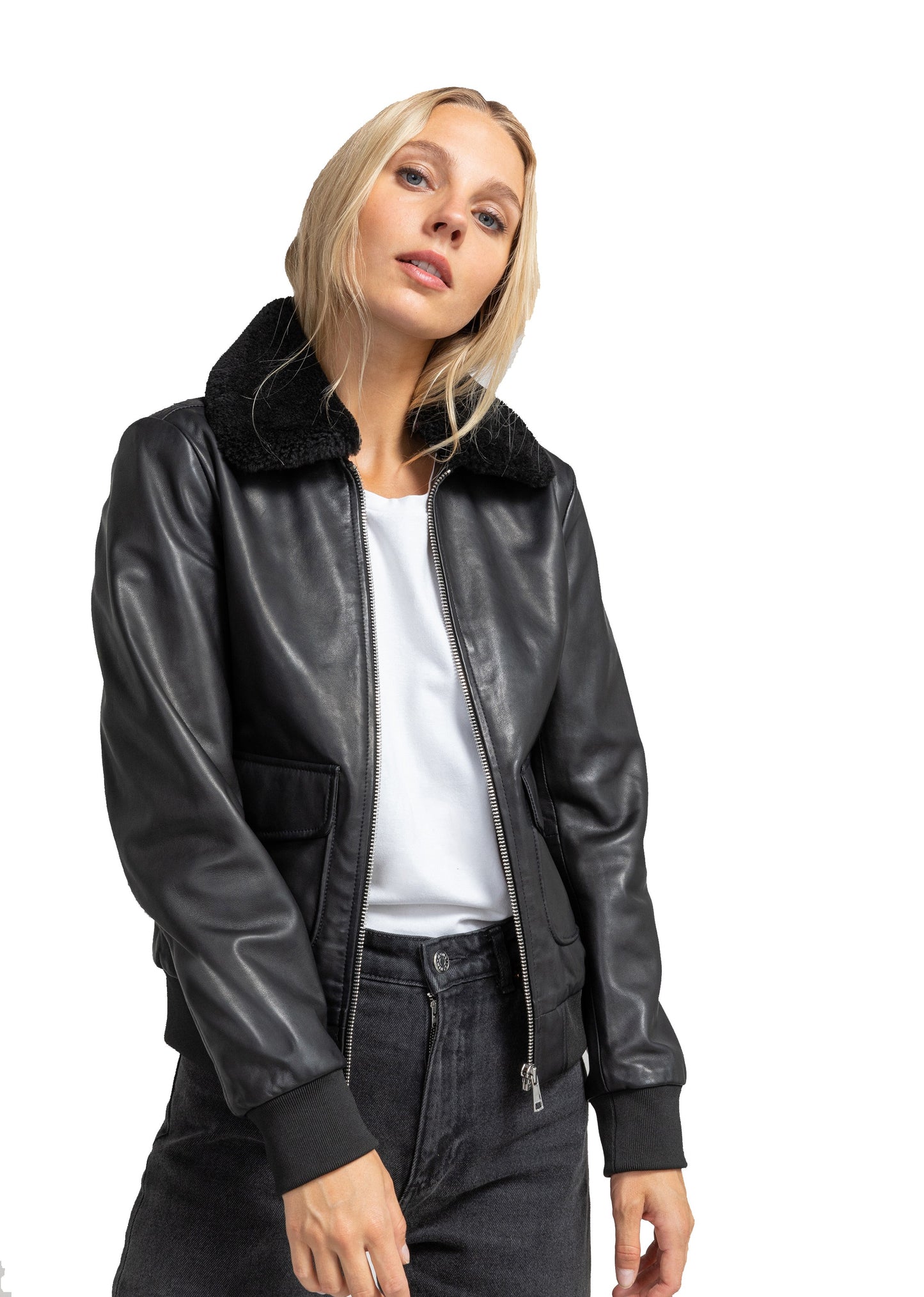 Blouson cuir PAIGE PALOMA
