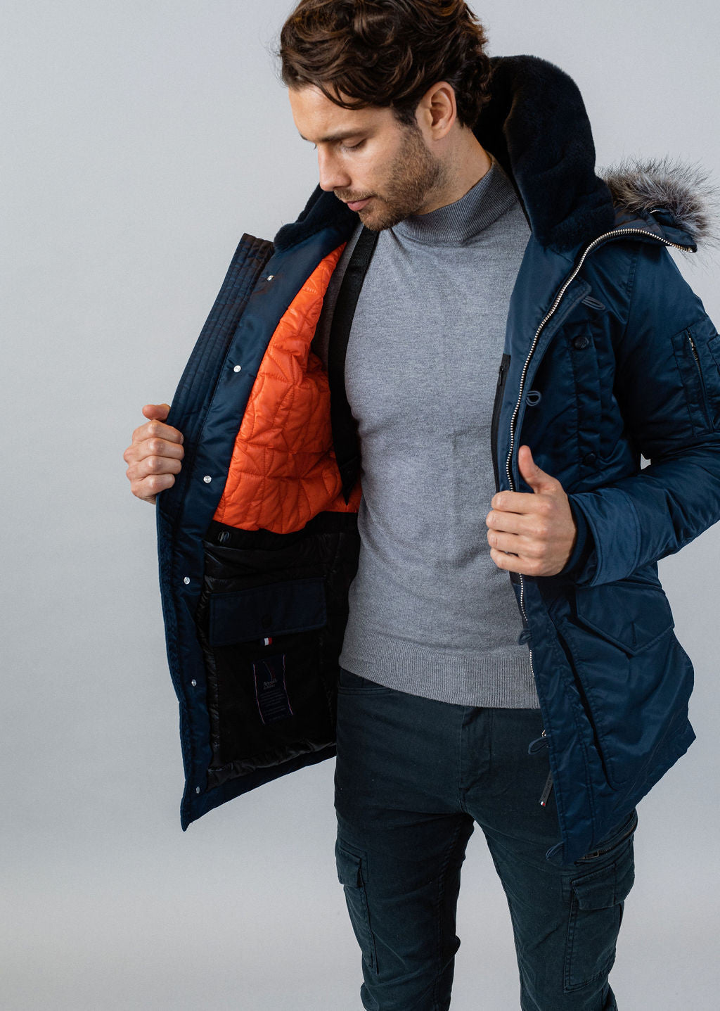 Parka bleue marine AERONEF PHENIX