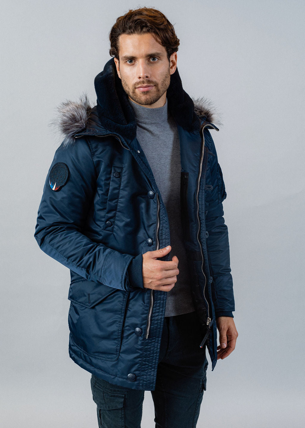 Parka bleue marine AERONEF PHENIX