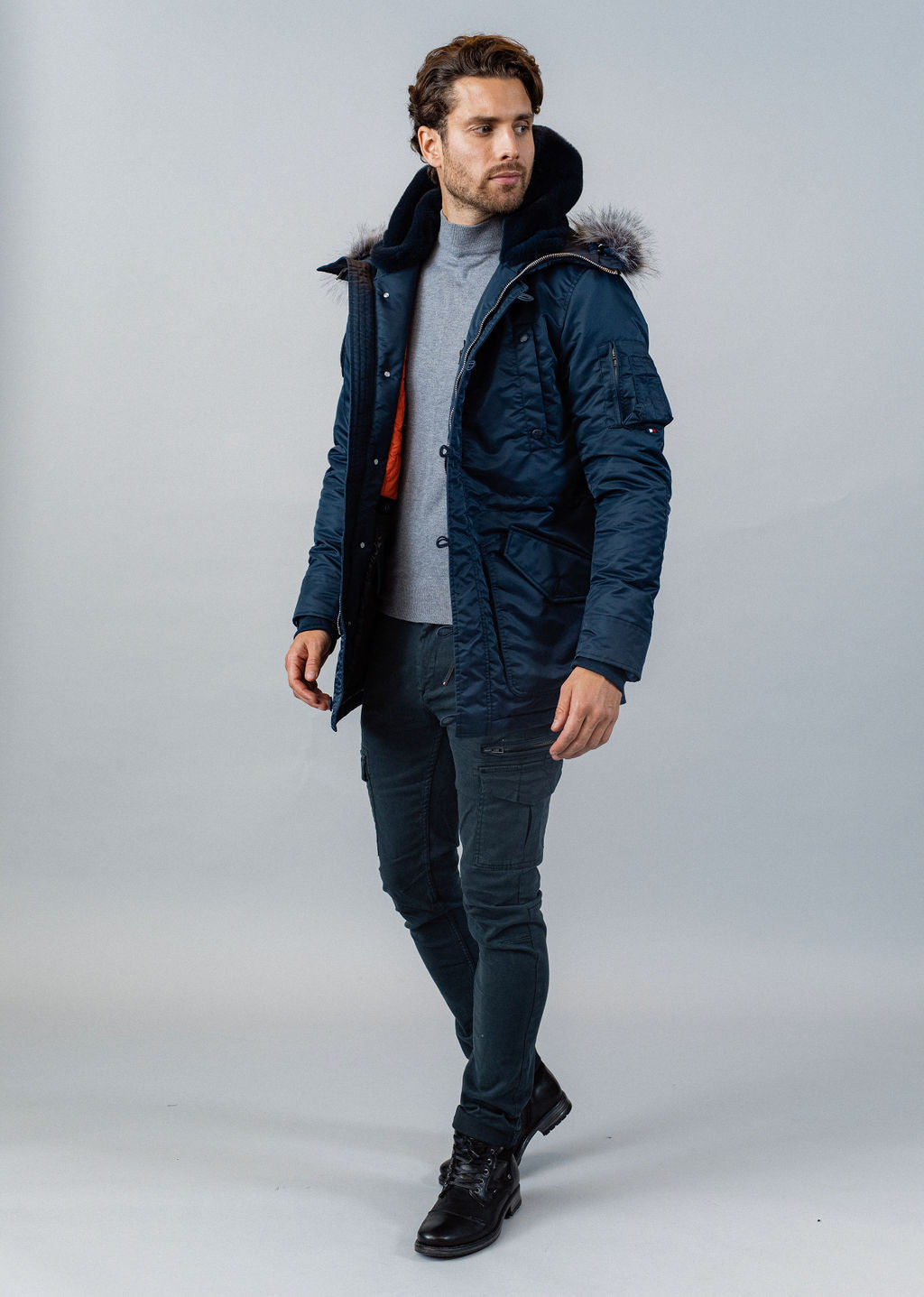 Parka bleue marine AERONEF PHENIX