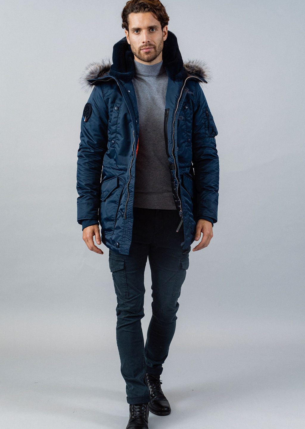 Parka bleue marine AERONEF PHENIX
