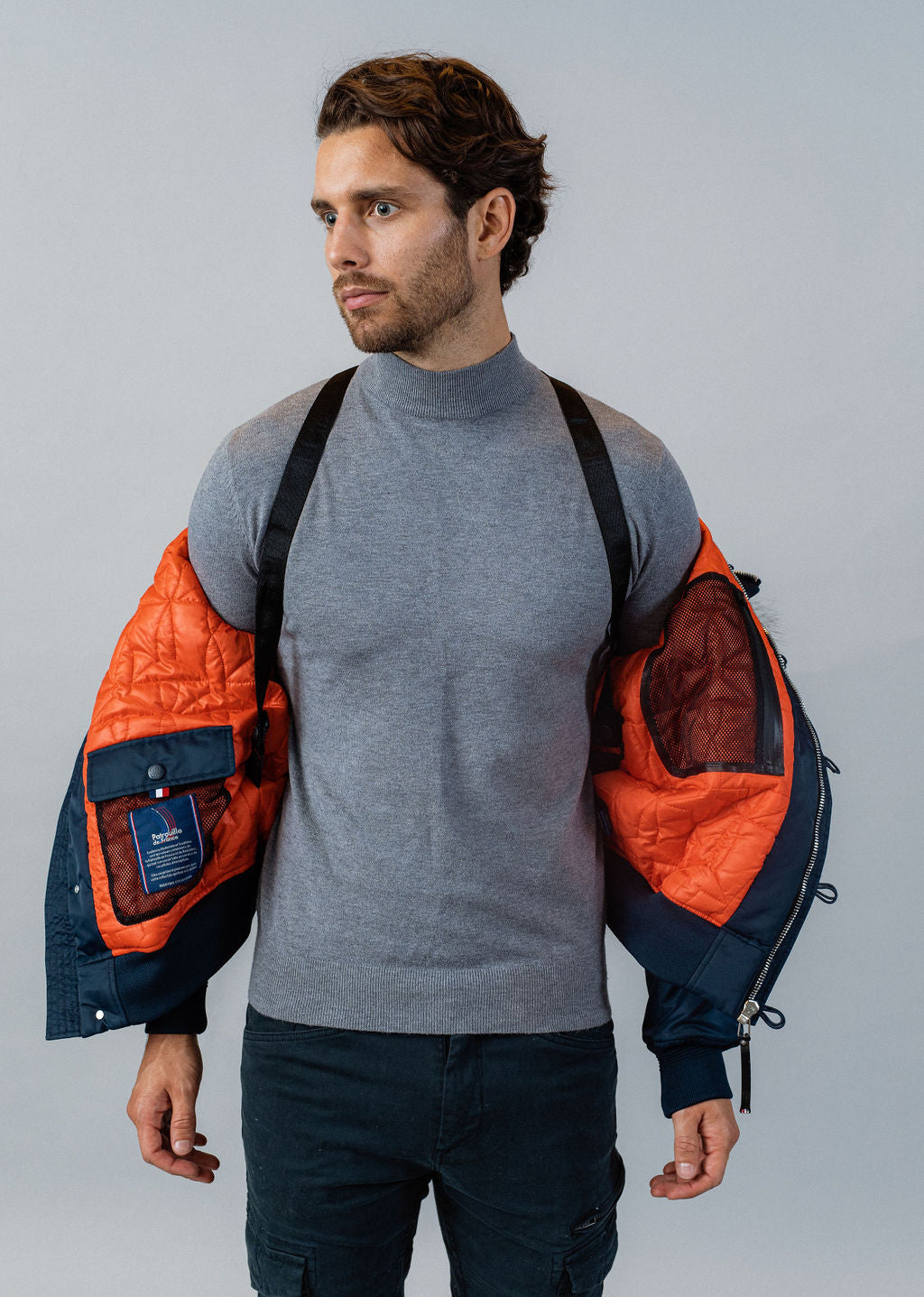 Blouson bleu marine SUPERSONIC PHENIX