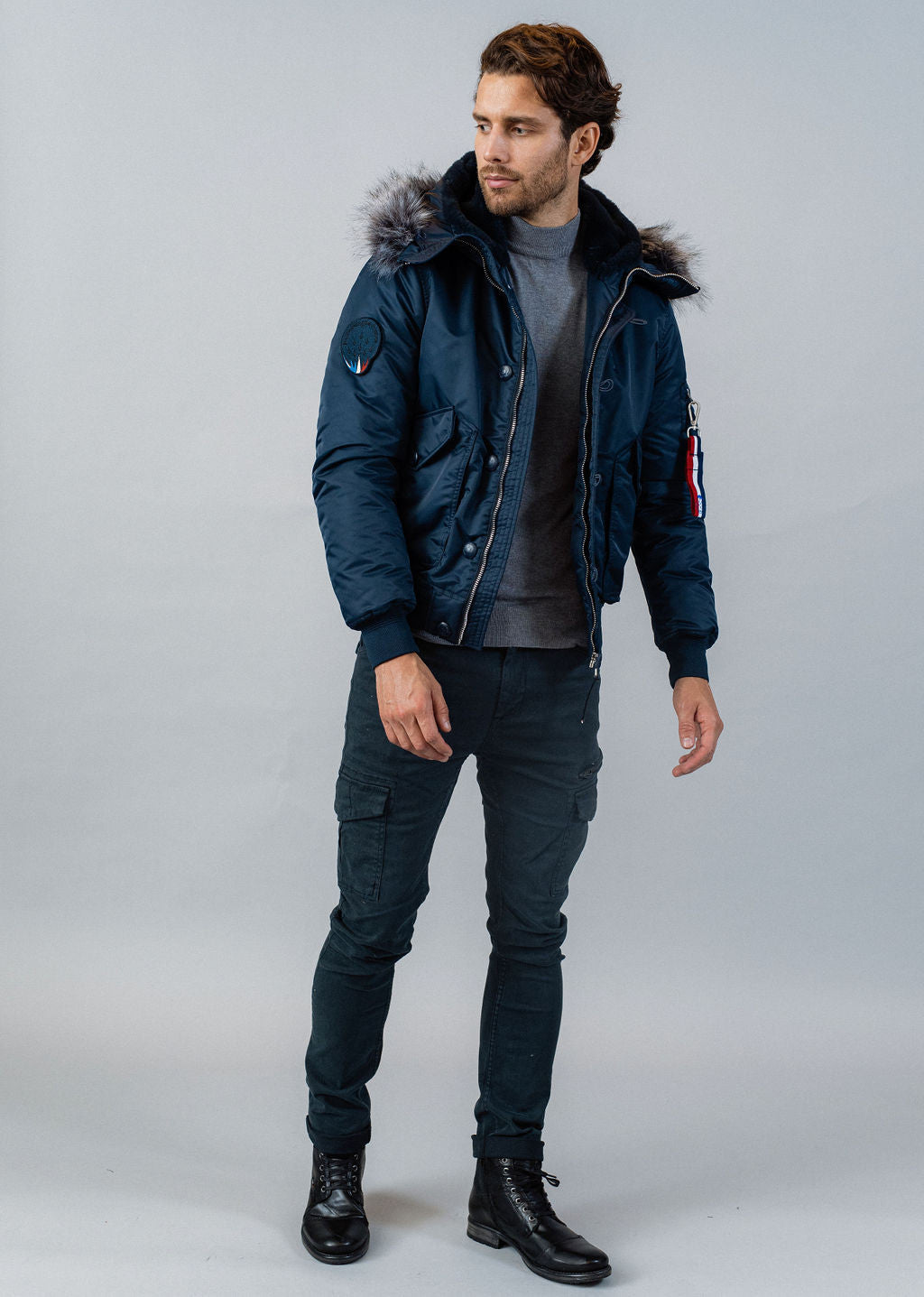 Blouson bleu marine SUPERSONIC PHENIX