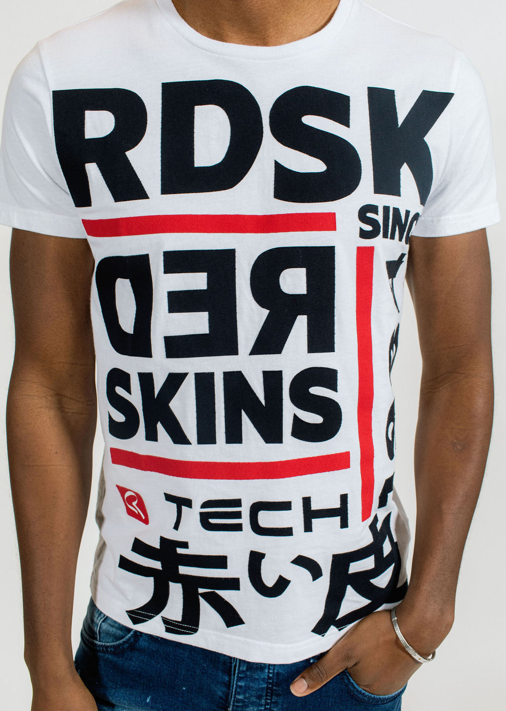T-shirt blanc JAKE HONDA