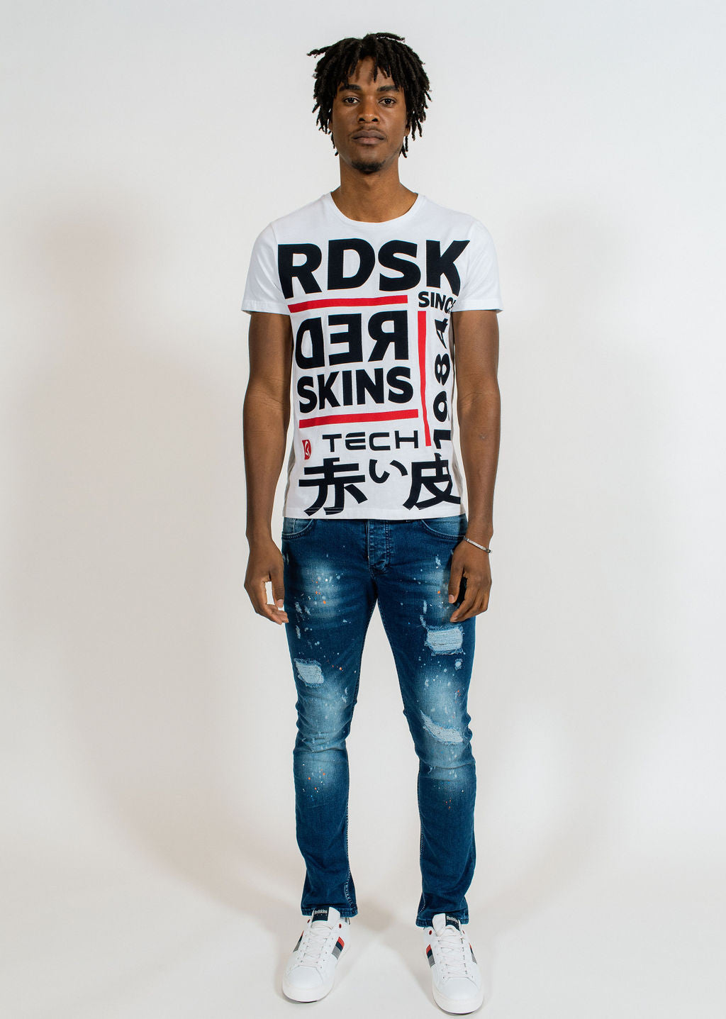 T-shirt blanc JAKE HONDA