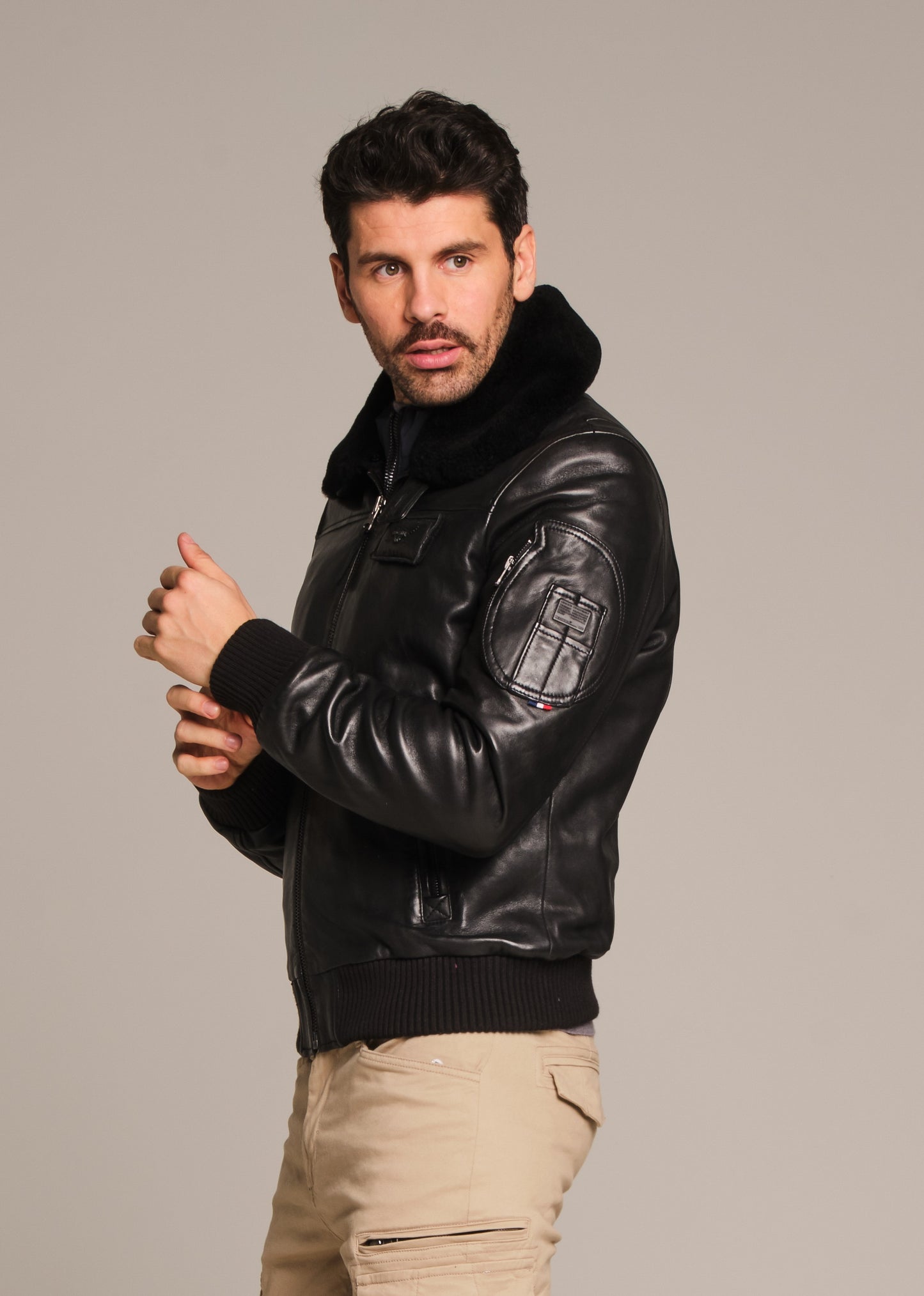 Blouson en cuir RAFAL YCON