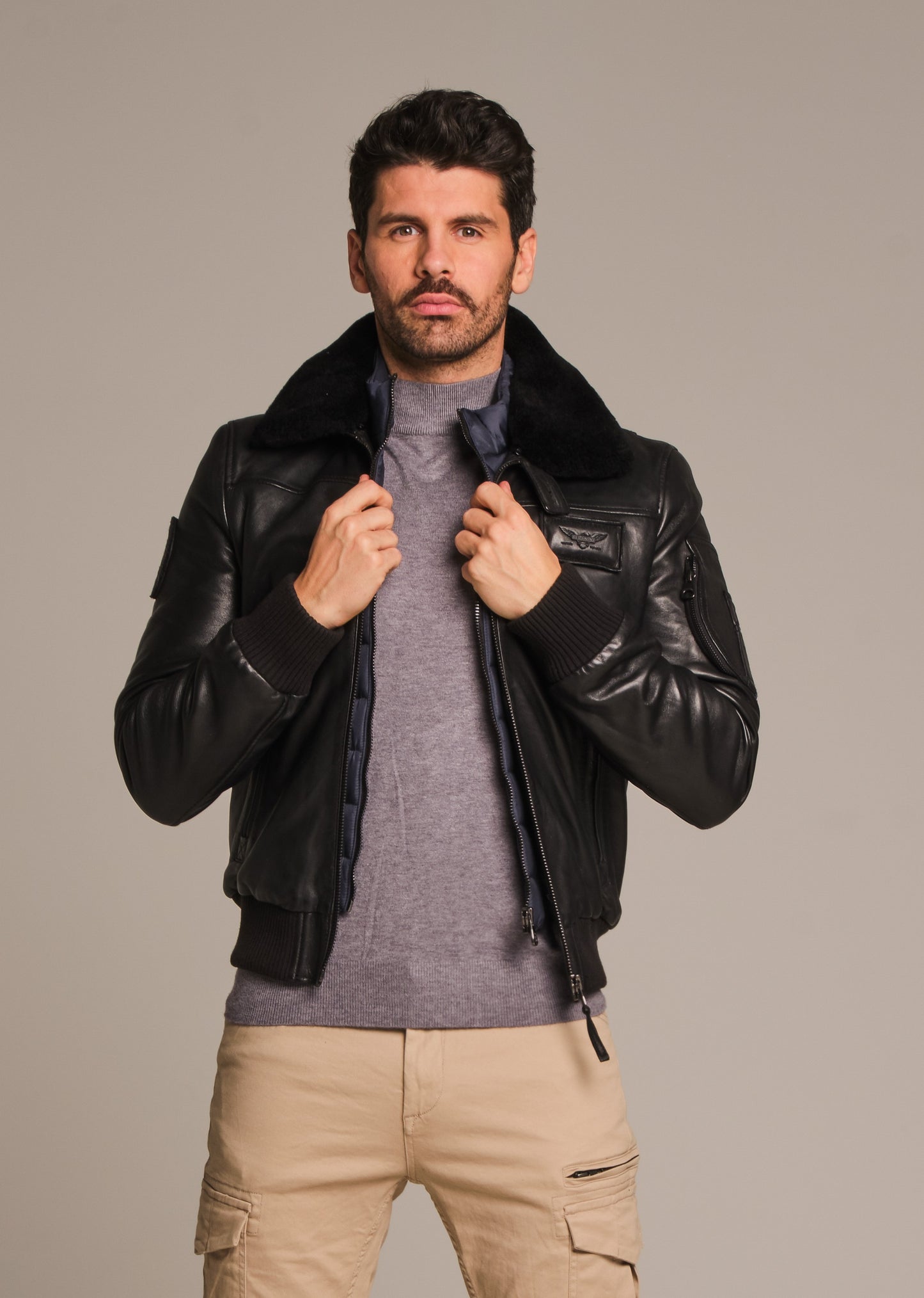Blouson en cuir RAFAL YCON