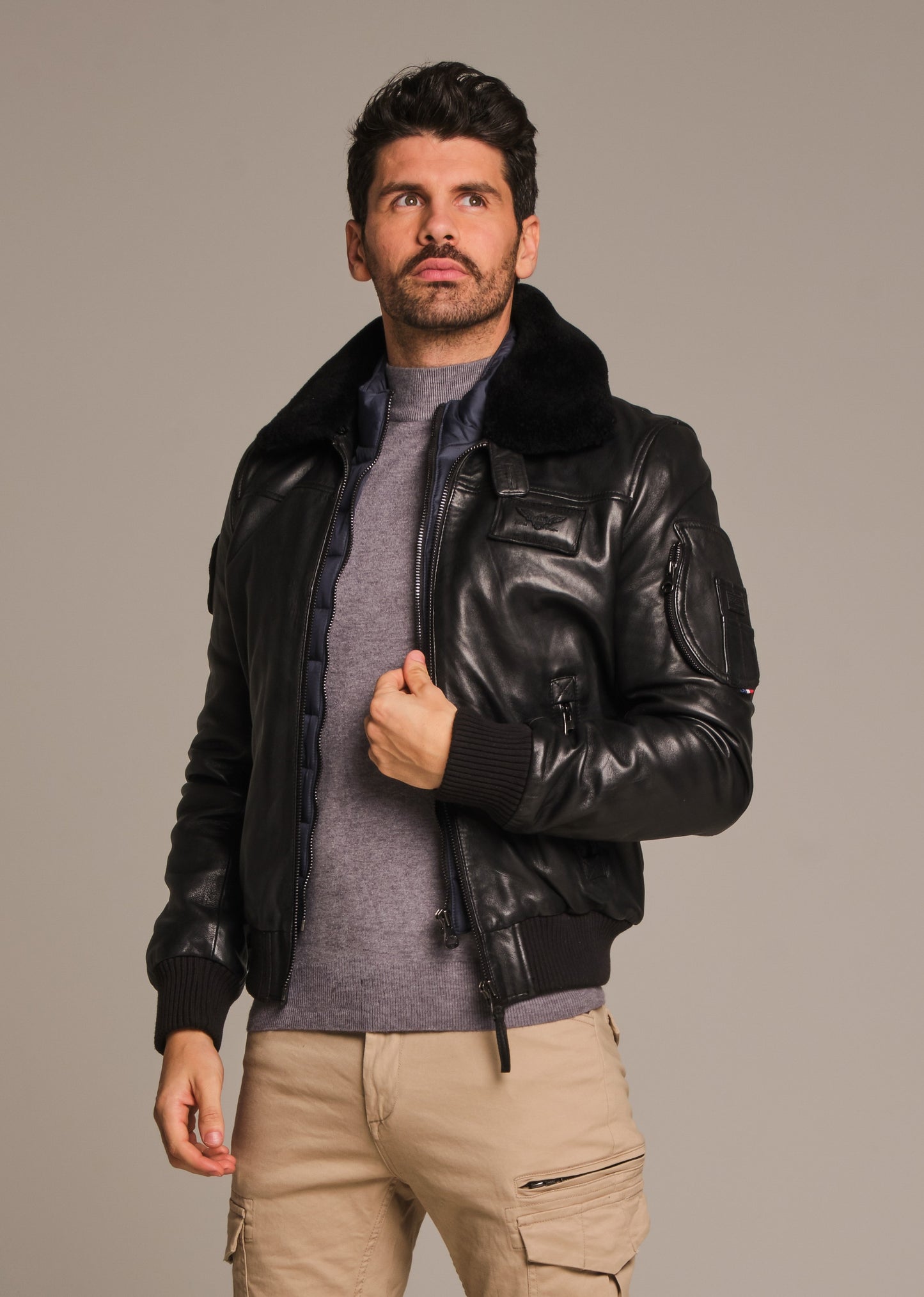 Blouson en cuir RAFAL YCON