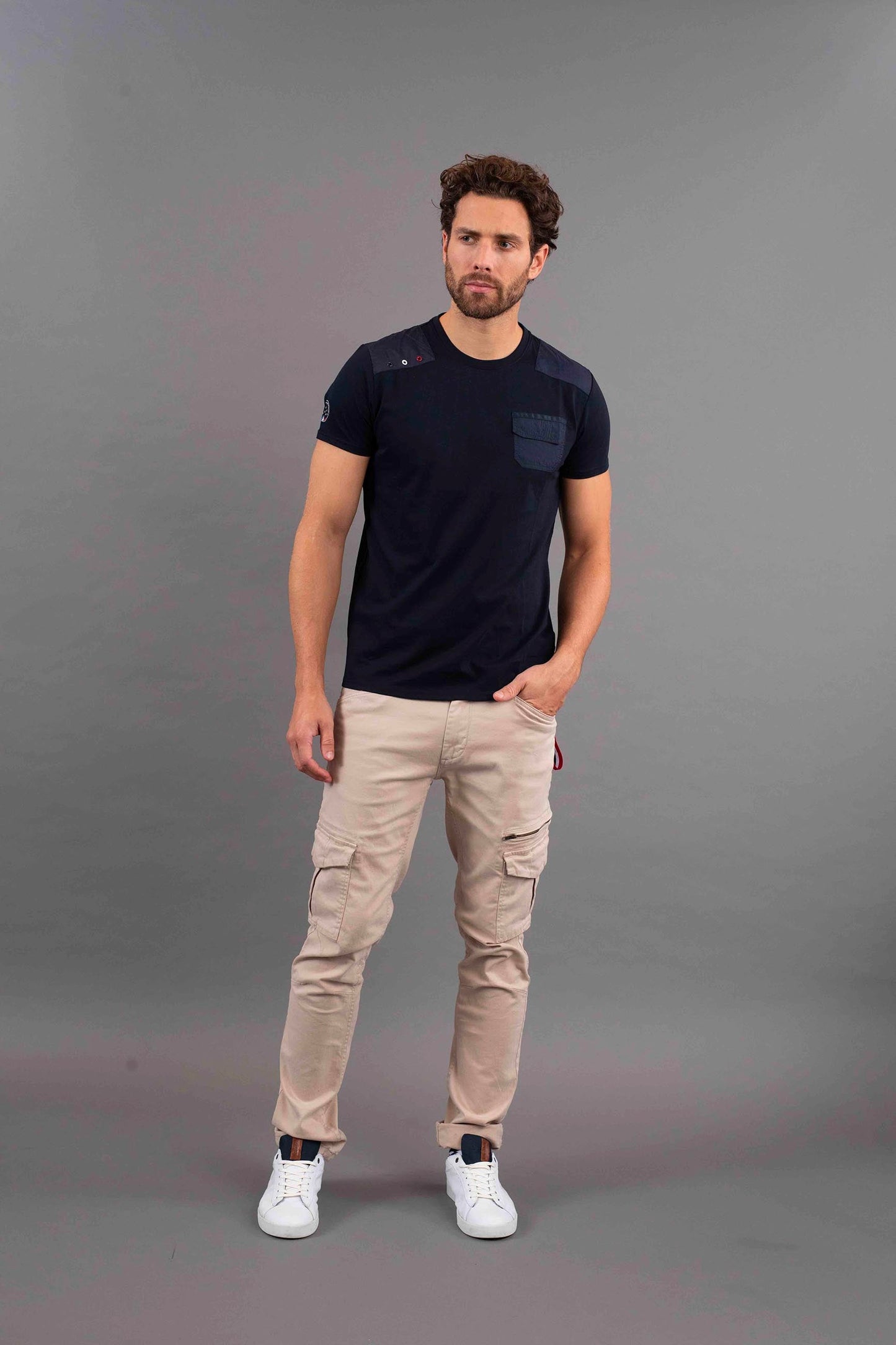 T-shirt bleu marine SMITH TRIM