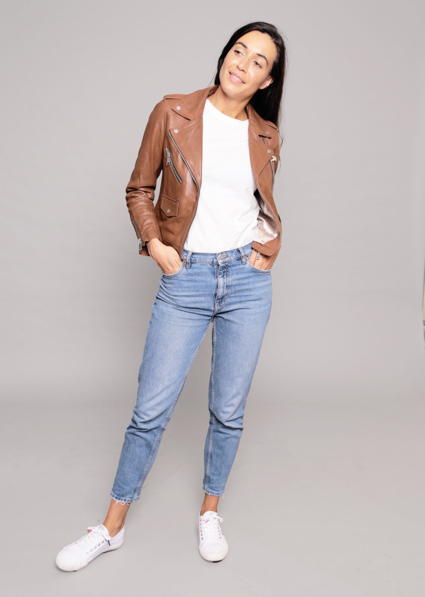 Cuir marron clair JUTTA TRIPWAY