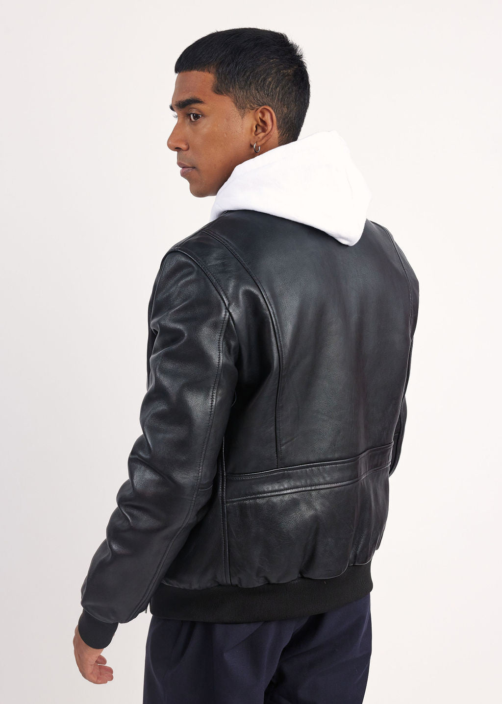 Veste en cuir noire START ELECTRA