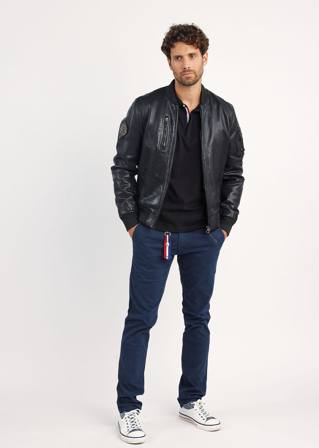 Blouson noir RICK ALPHA