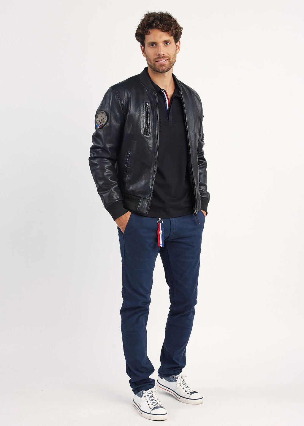 Blouson noir RICK ALPHA
