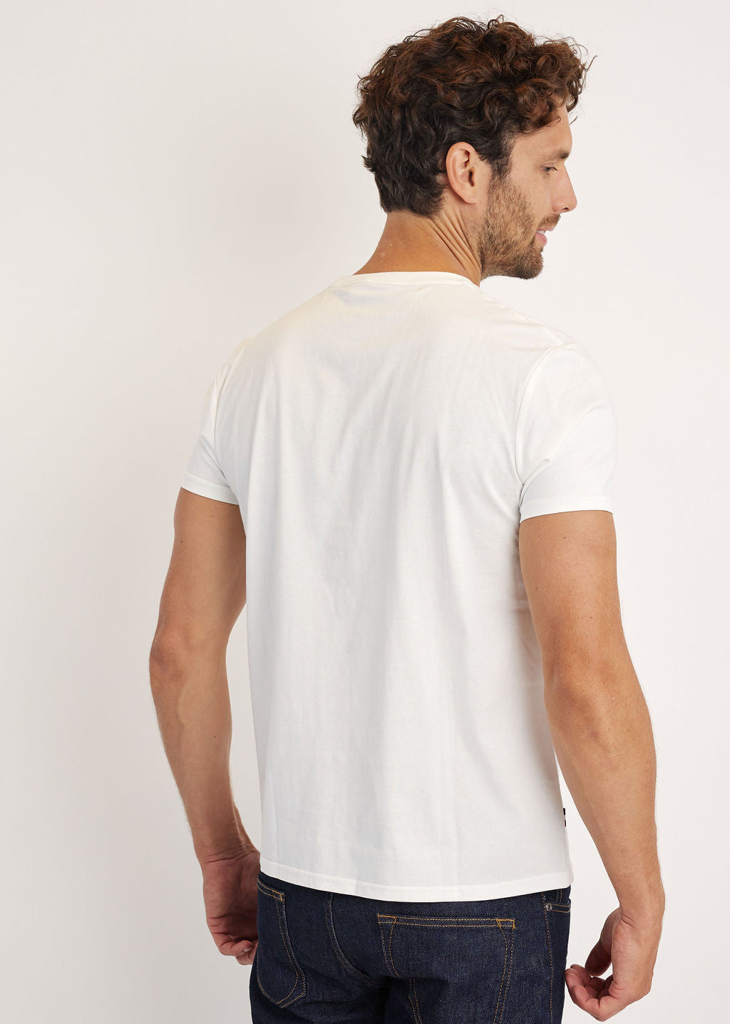 T-shirt blanc COMPASS TRIM