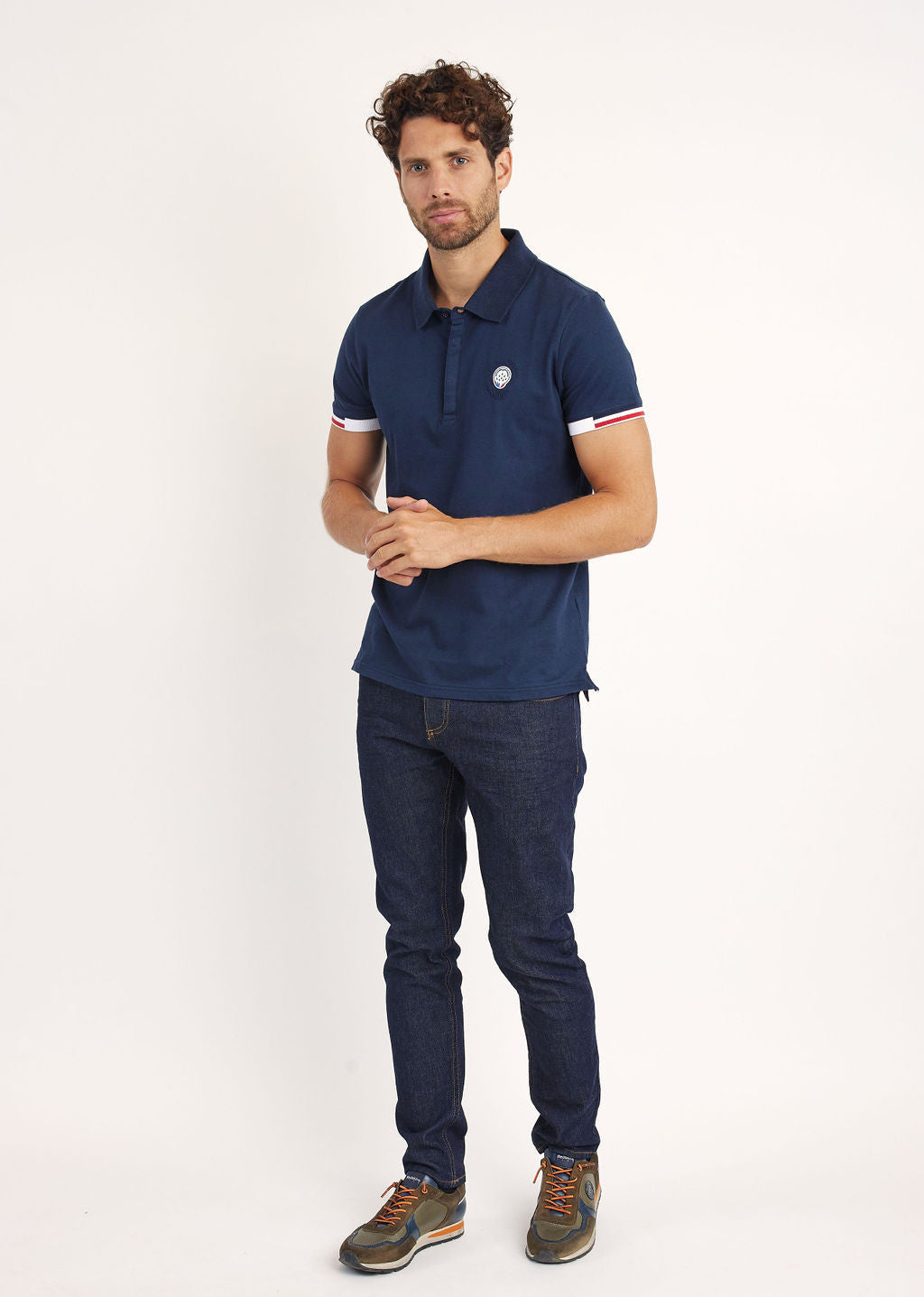 Polo bleu marine AIGLE GARROS