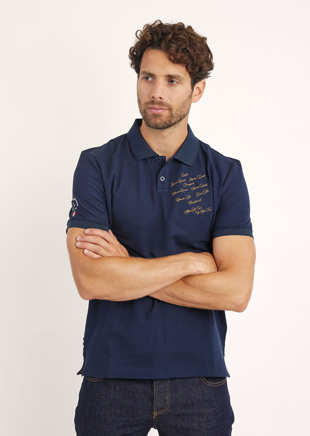 Polo bleu marine STORY HIGH