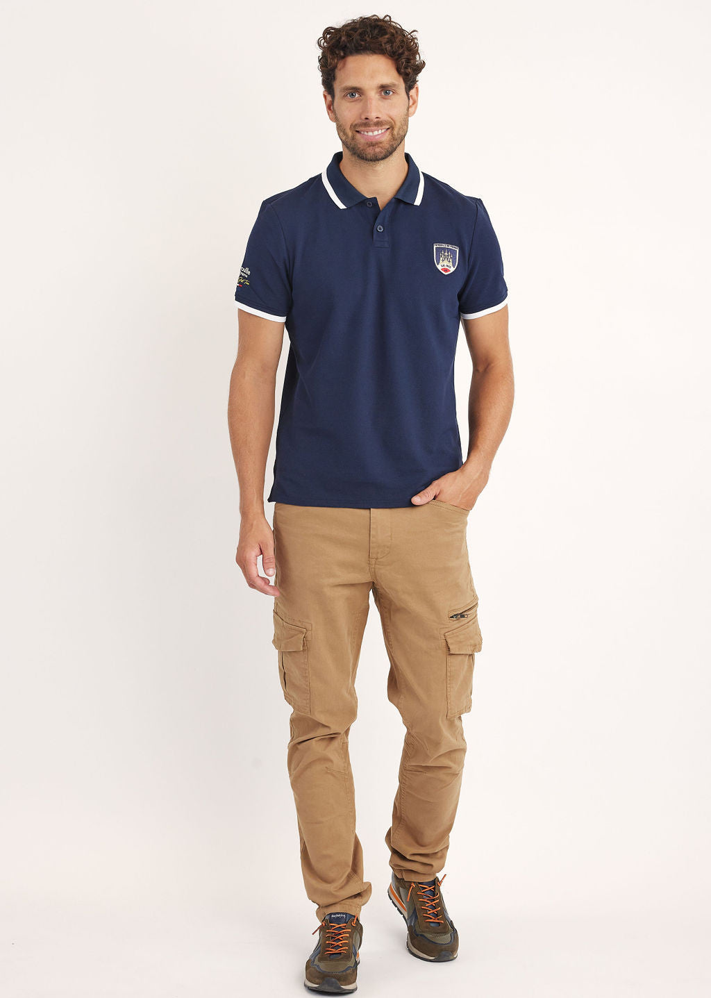 Polo bleu marine BANDY HIGH