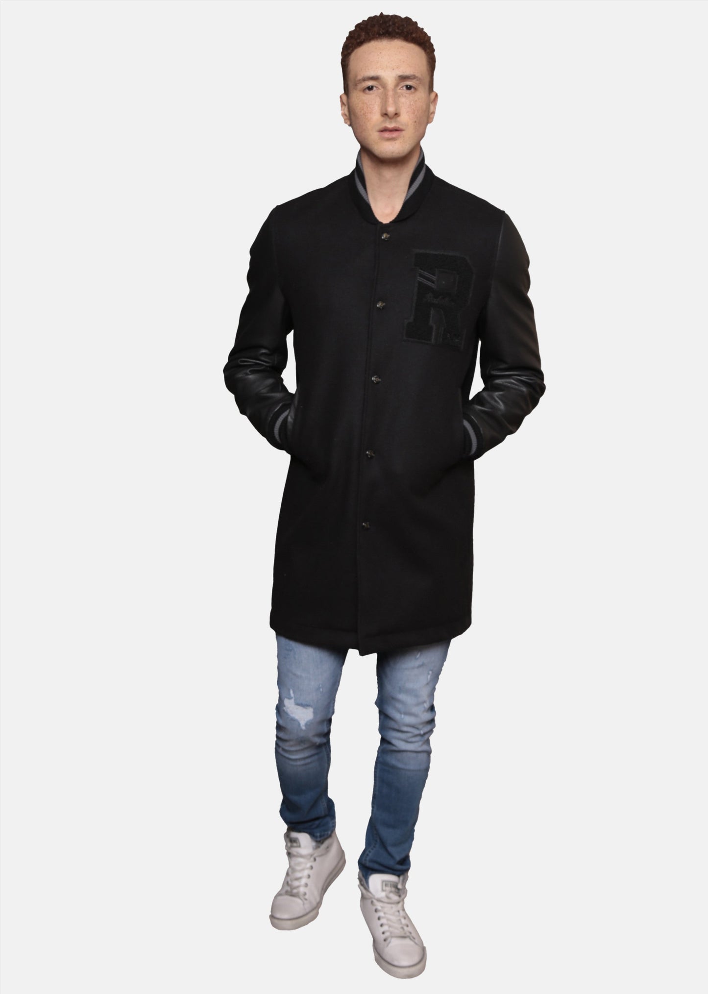 Veste en cuir noire / noire HANKS HATCH