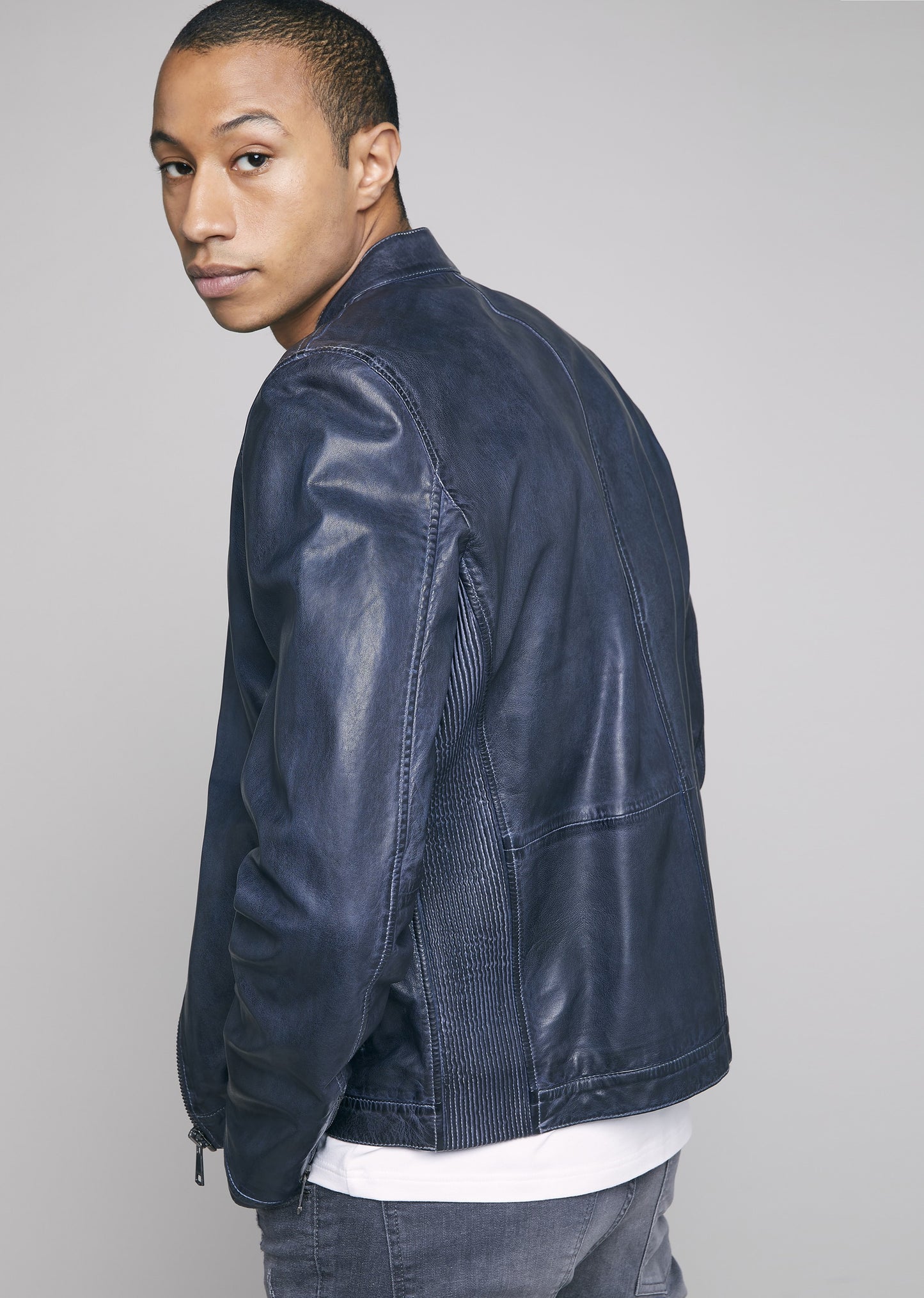 Blouson cuir MCQUEEN RETRO