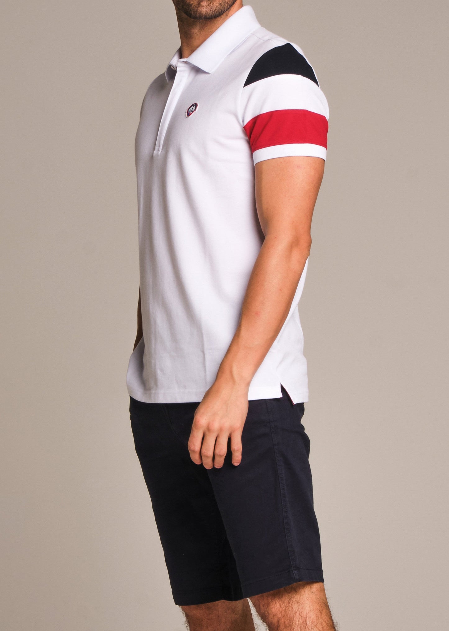 Polo blanc MAX GARROS