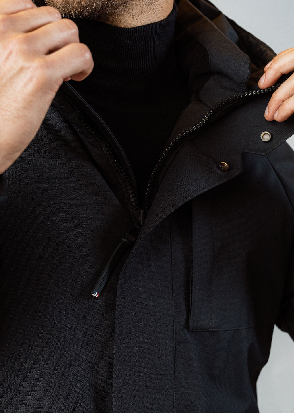 Parka noire TARMAC CREW