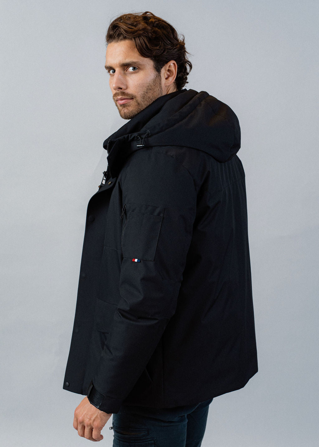 Parka noire TARMAC CREW
