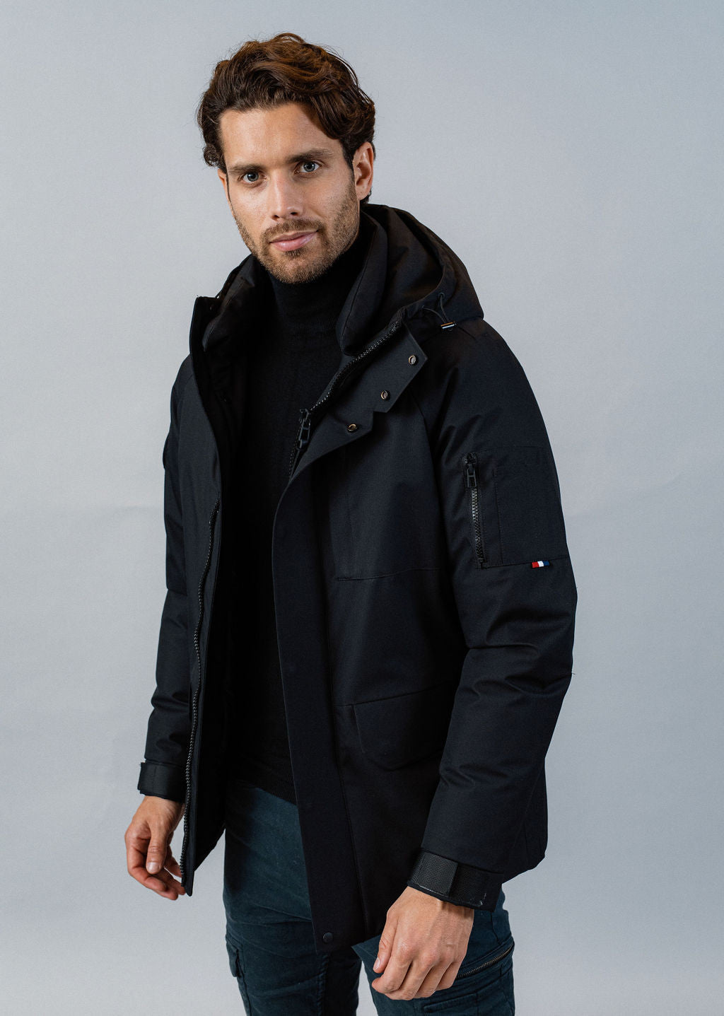 Parka noire TARMAC CREW