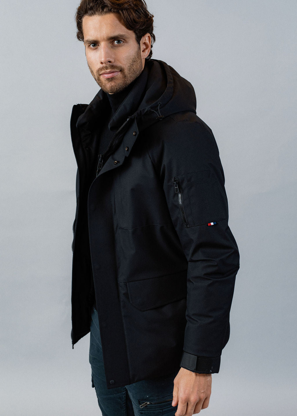 Parka noire TARMAC CREW