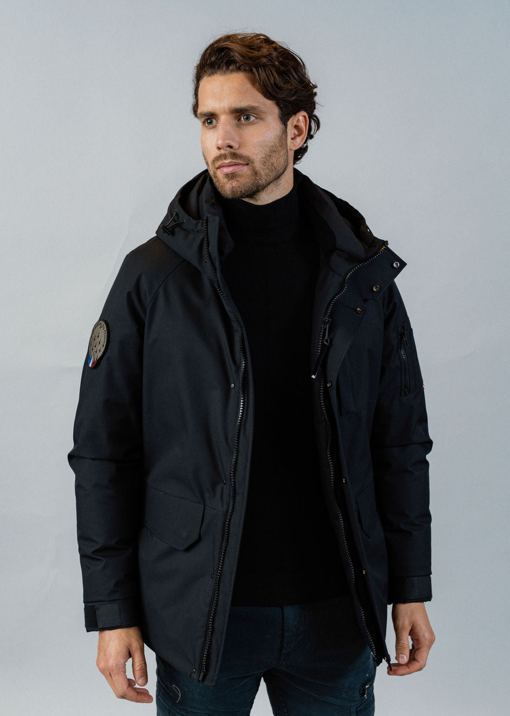 Parka noire TARMAC CREW