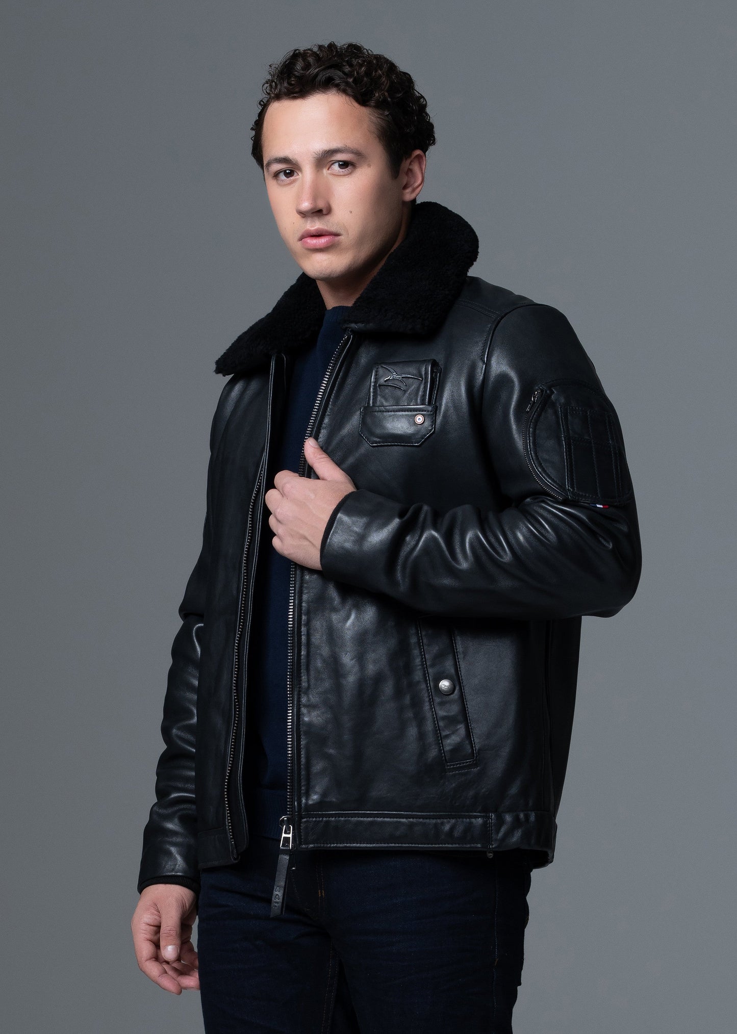 Cuir COLLECTOR noir JET FRENCH ATLAS