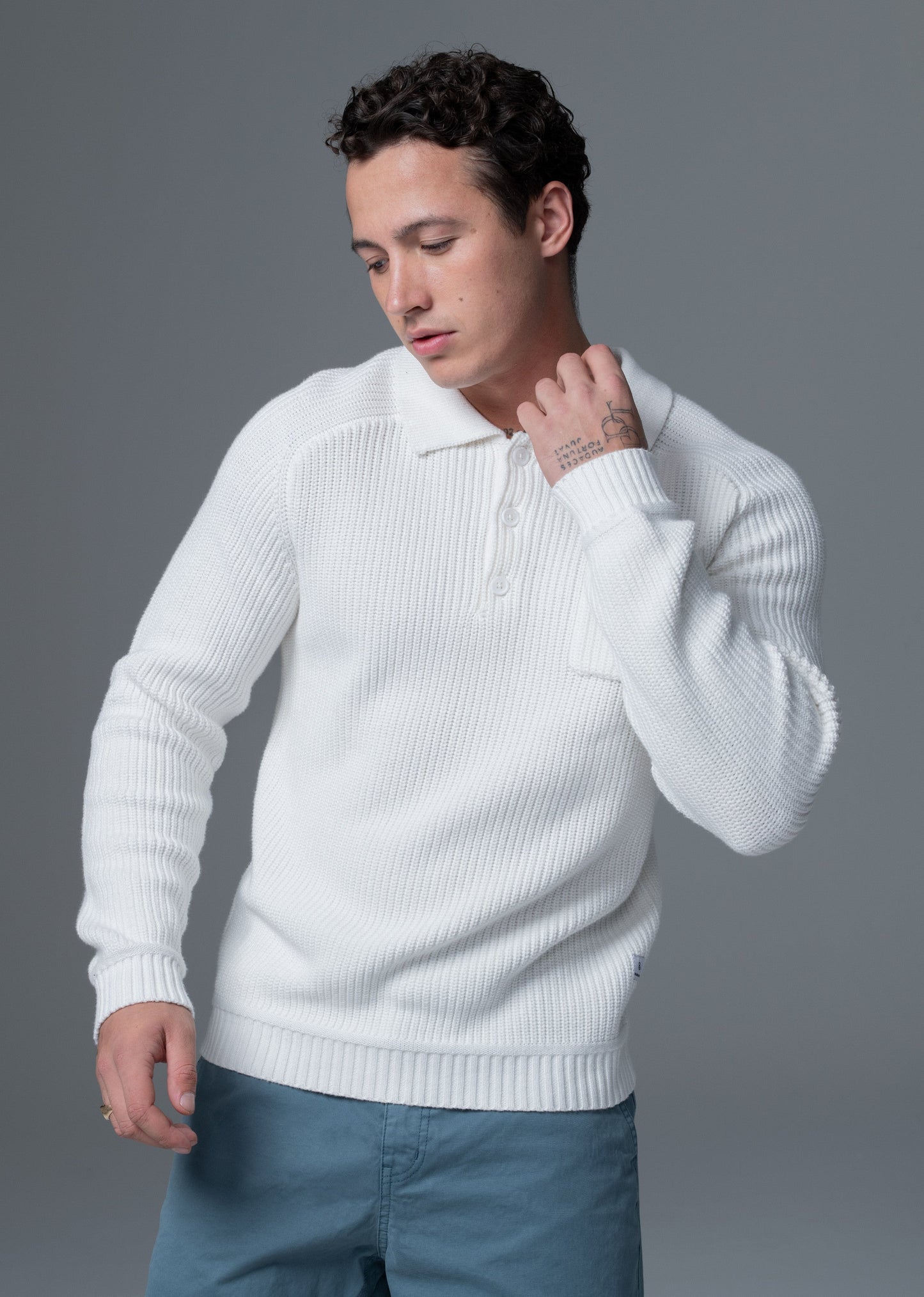 Pull Over blanc KROSBY NONE