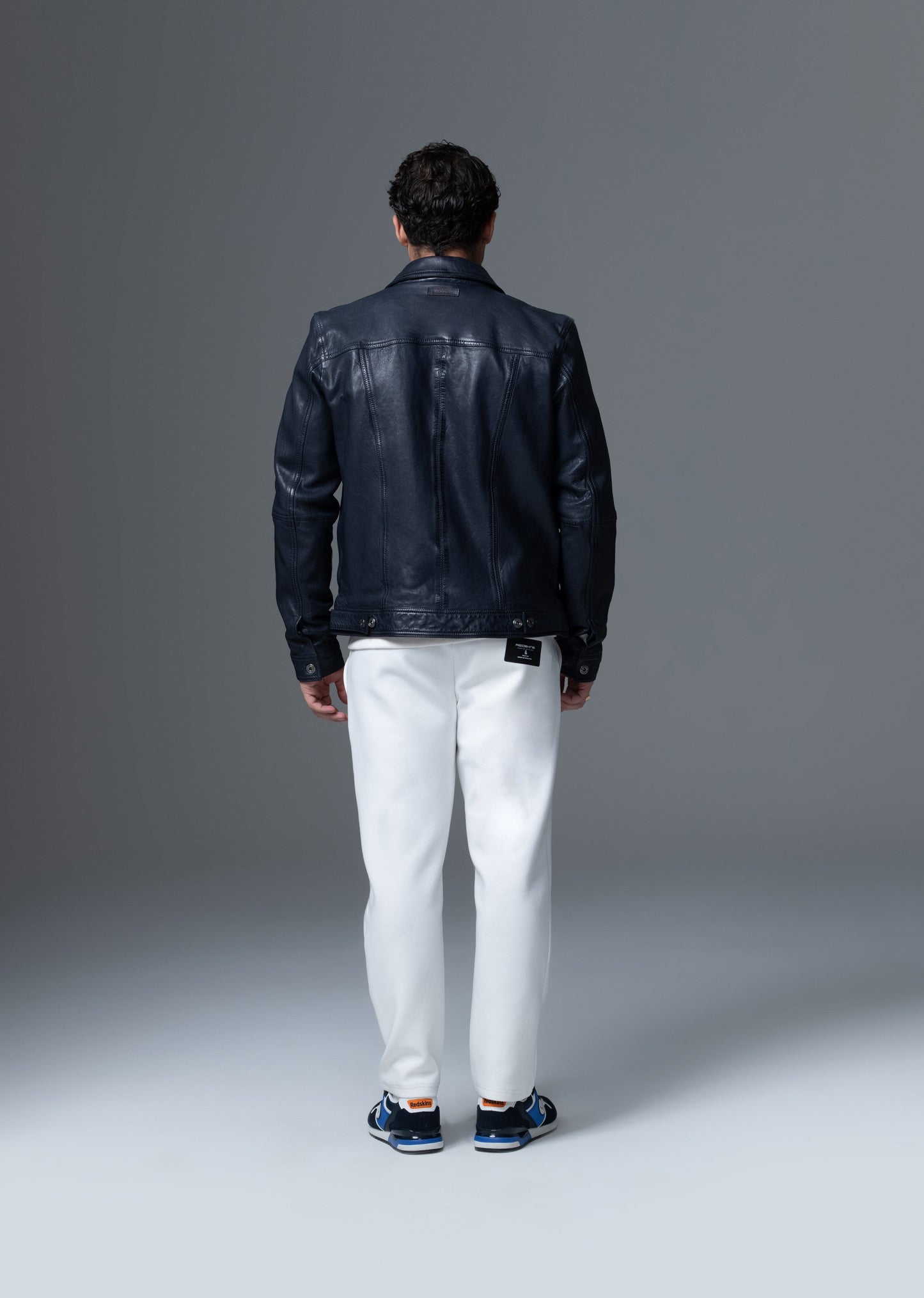 Veste en cuir noire MASTER MUSTANG