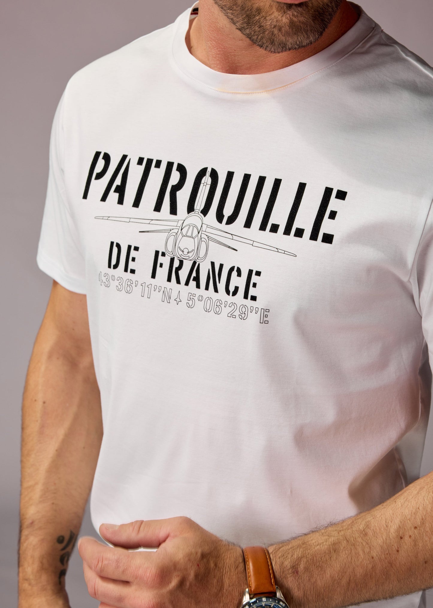 T-shirt blanc AERO MERCERISE