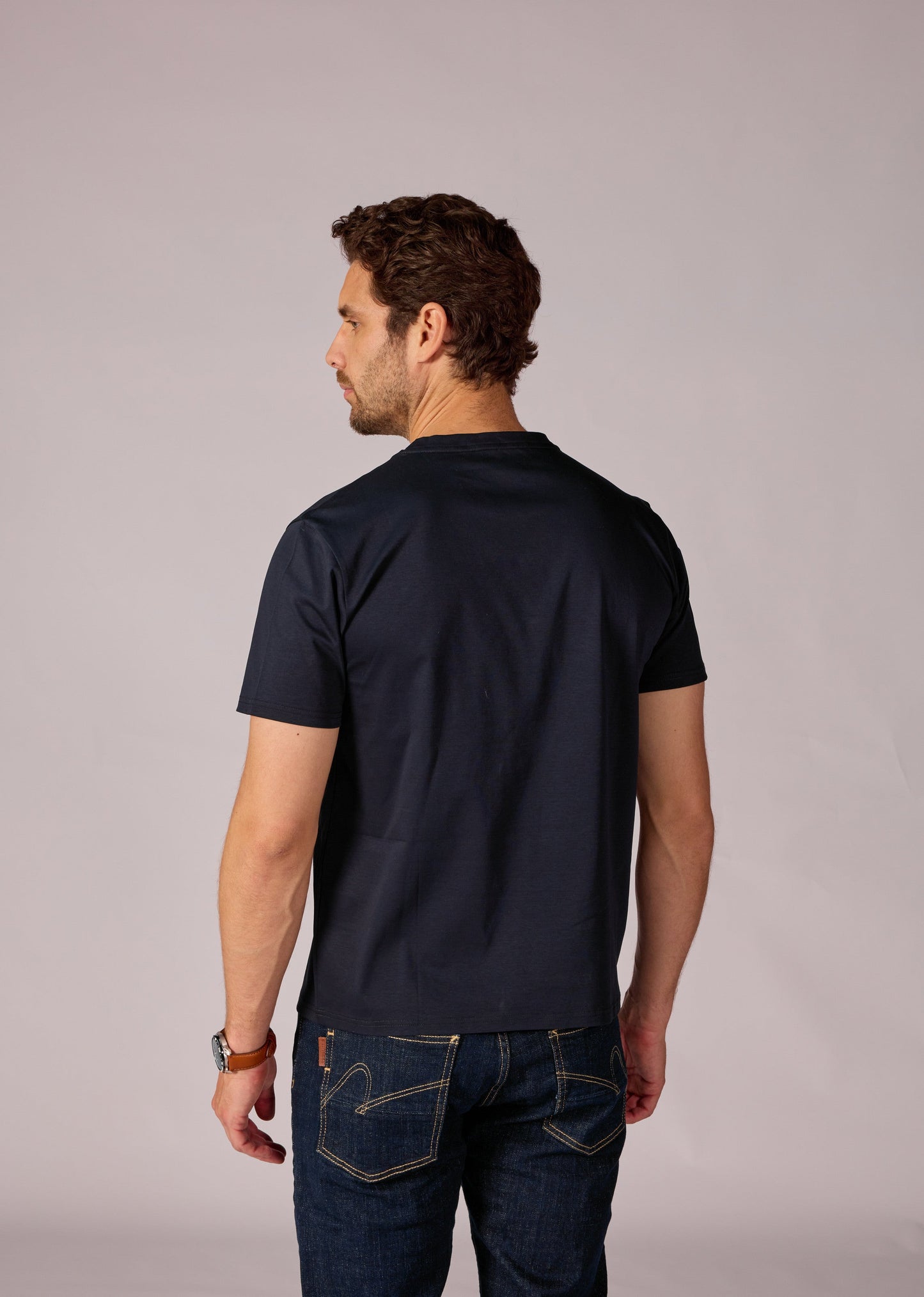 T-shirt bleu marine JAGUAR MERCERISE