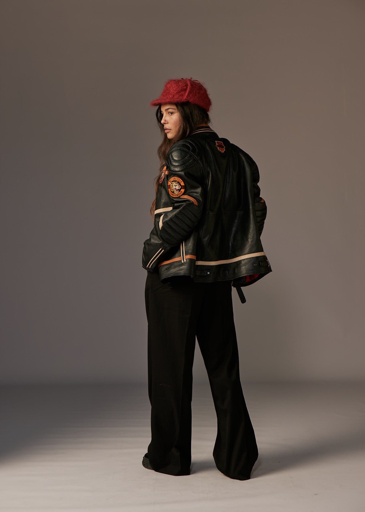 Veste en cuir noire R66 VEGAS