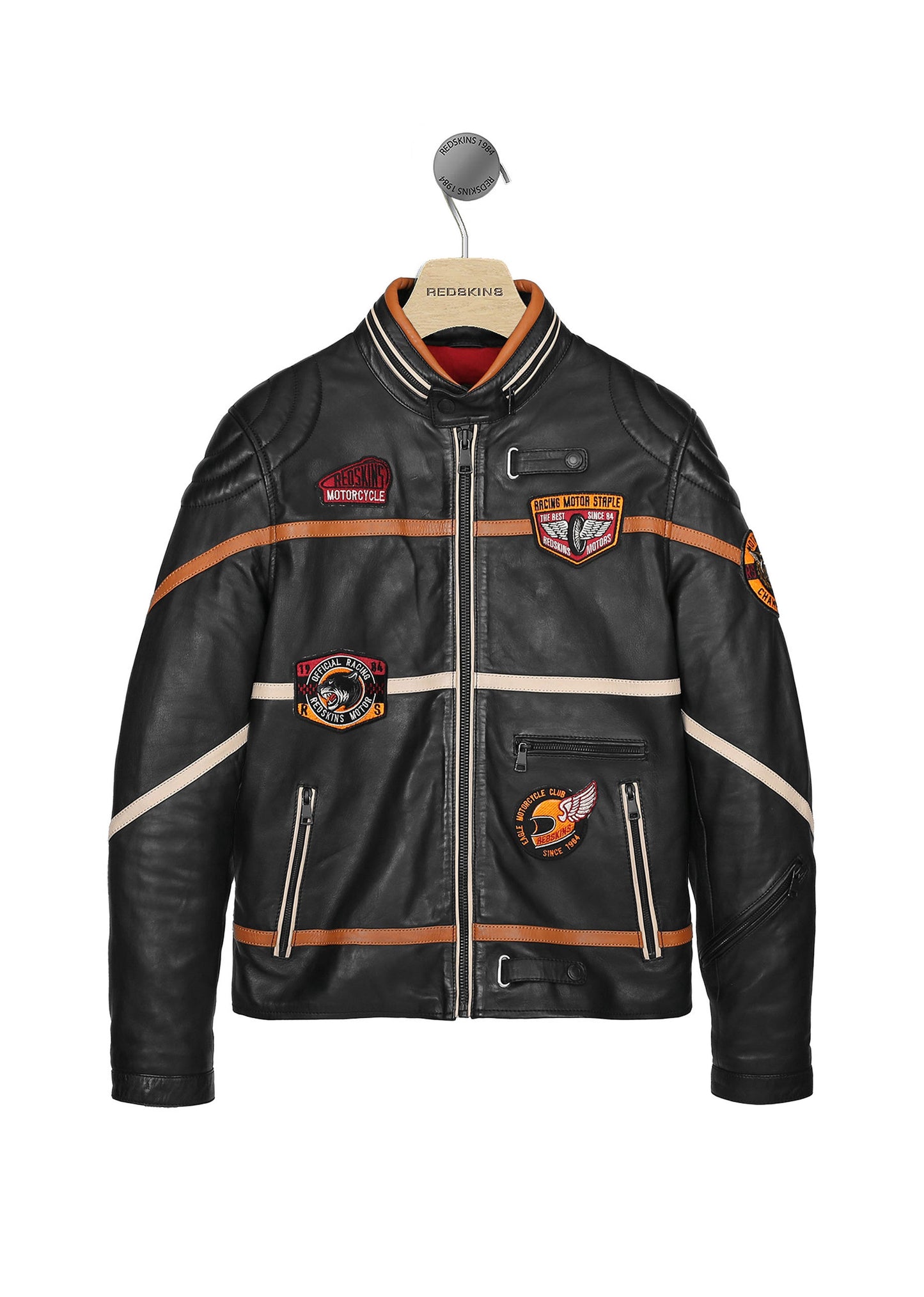 Veste en cuir noire R66 VEGAS