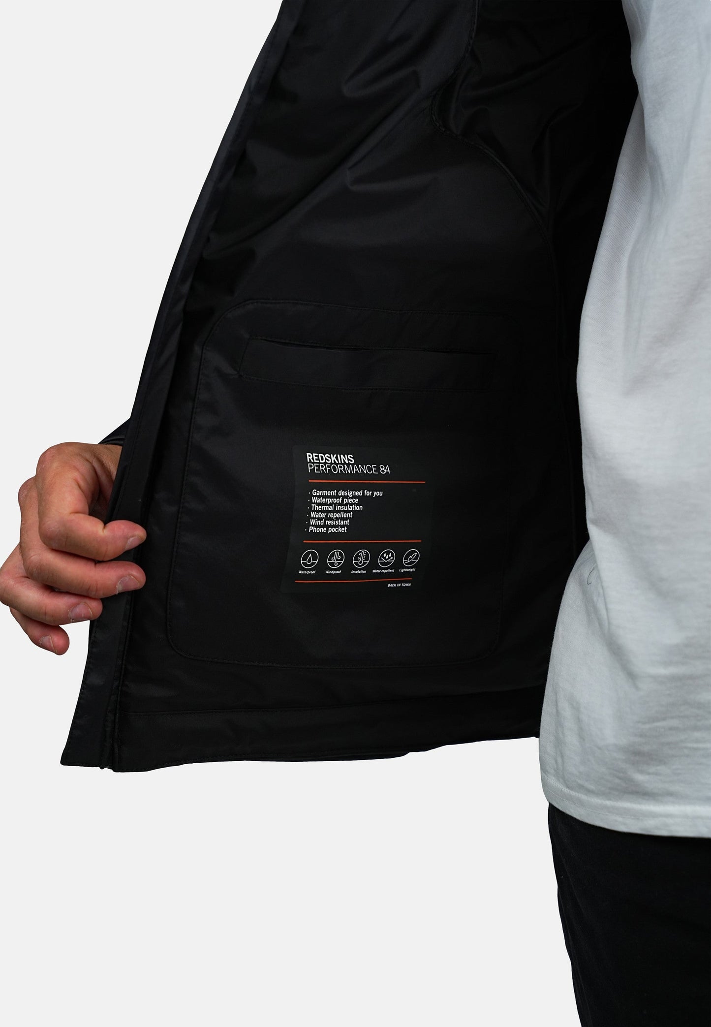 Parka noire TELLIEN DERNIO